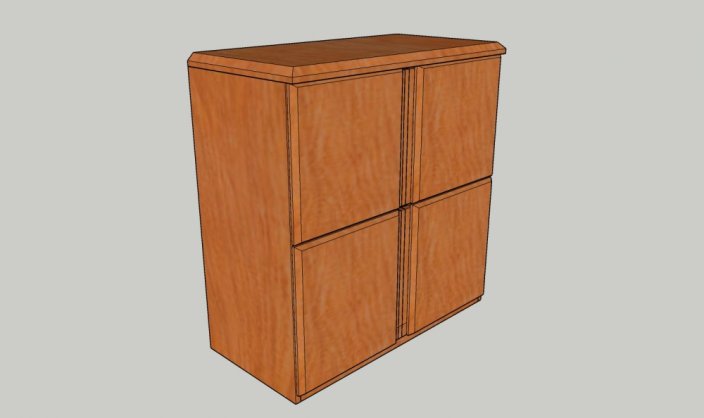 Abby komoda z masivu 100 x 100 x 35 cm - Druh materiálu: Jasan