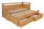 Ložnicový set Teodor  – rozkládací postel Teodor, matrace Dia Relax Hi a noční stolek Teodor z masivu dub/dub rustikal