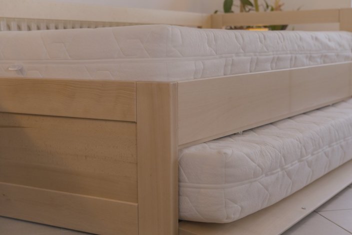 Teodor rozkládací postel z masivu dub 80 nebo 90 x 200 cm