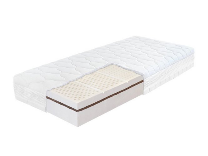 Ahorn Medi Vita Plus latexová matrace 200x90 cm, 20 cm výška, tuhost měkká a střední, nosnost 140 kg
